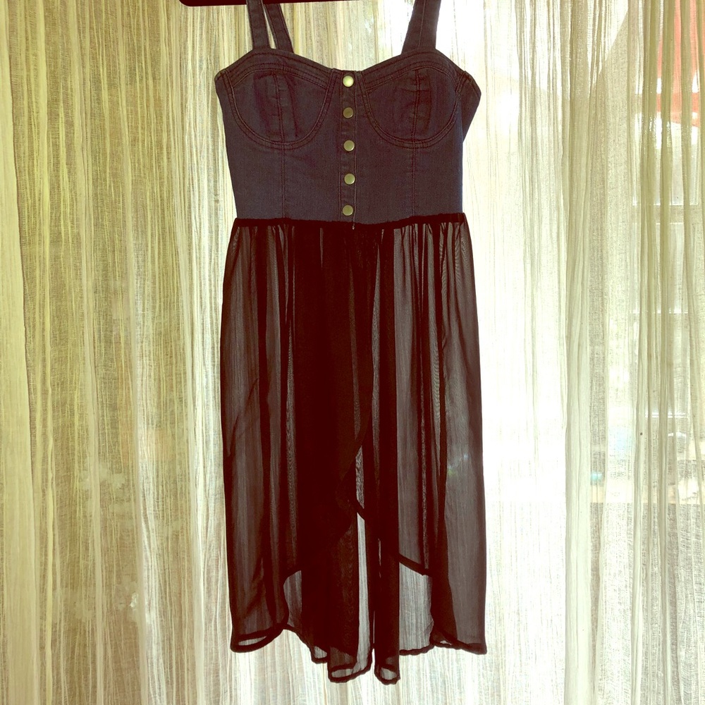 Forever 21 Denim Bustier Top Dress